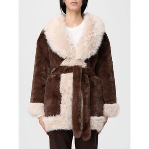 V73 Fur Coat Woman Brown
